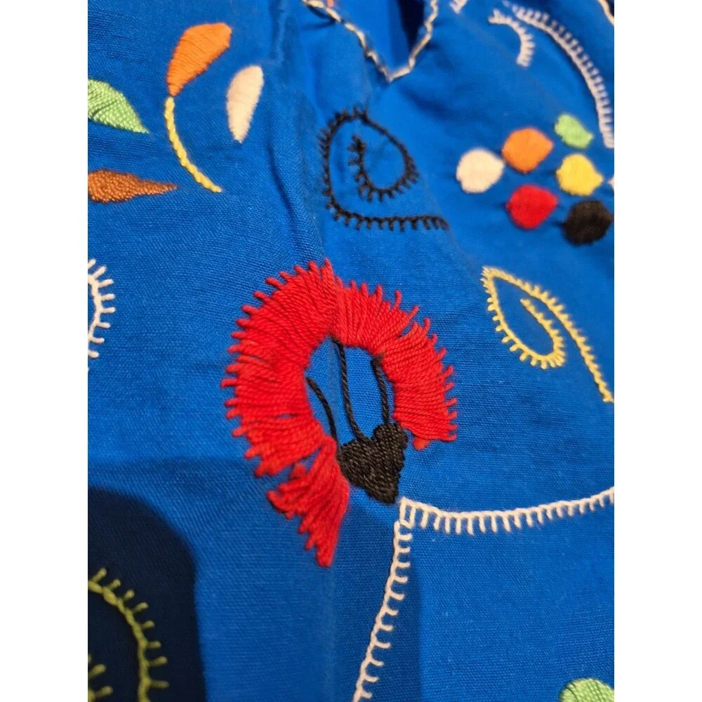 Authentic Apron Portugal Handmade With Pockets Blue And Colorful